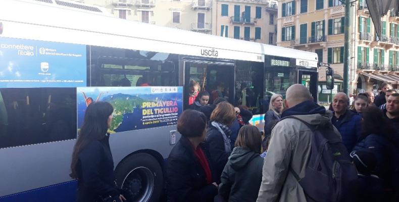 News: ATP Linea 82, buona la prima con un mezzo ogni 15 minuti Portofino-Santa. Presentato anche il bus elettrico "genovese"