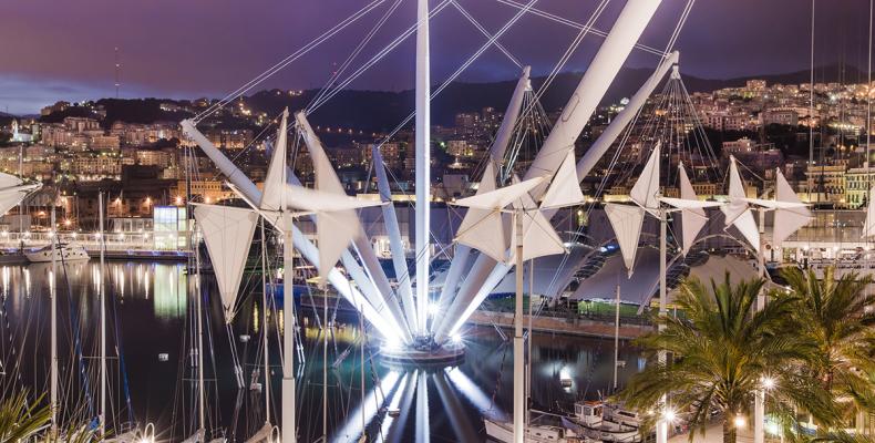 porto-antico-genova-notte-bigo