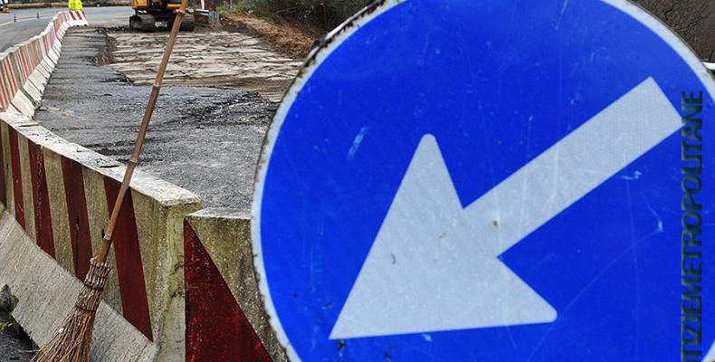 News: Torriglia, cedimento stradale a badaracchi, senso unico alternato sulla sp 62