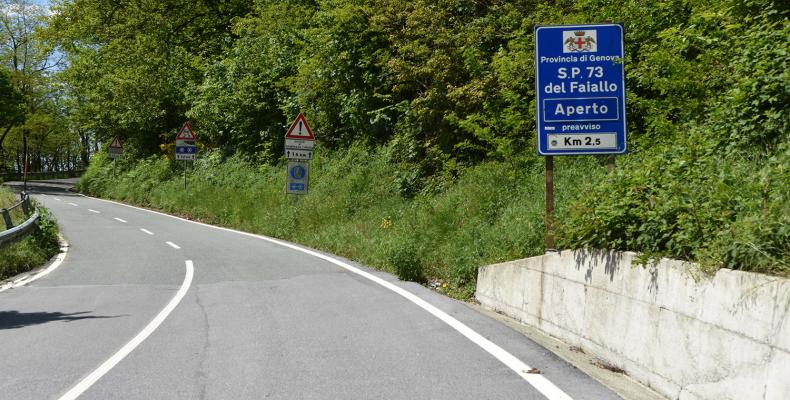 News: SP 73 del Faiallo, divieto di transito ai veicoli di lunghezza superiore a 12 metri