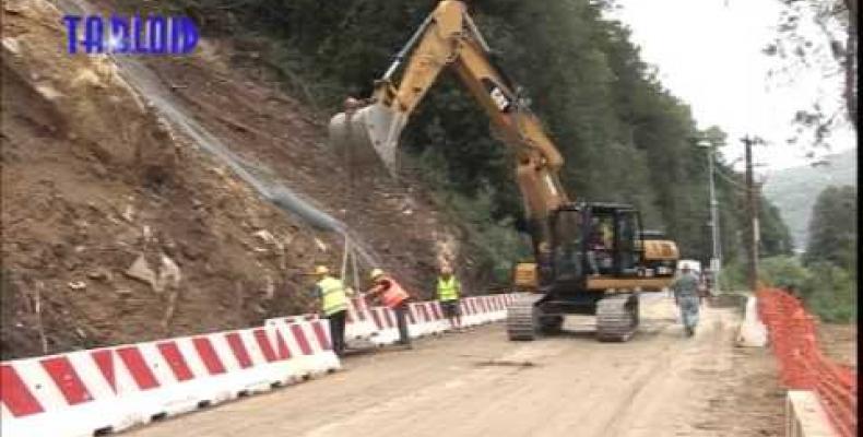 sp 586 riaperta a carasco, pronto a fine anno il muro per il versante