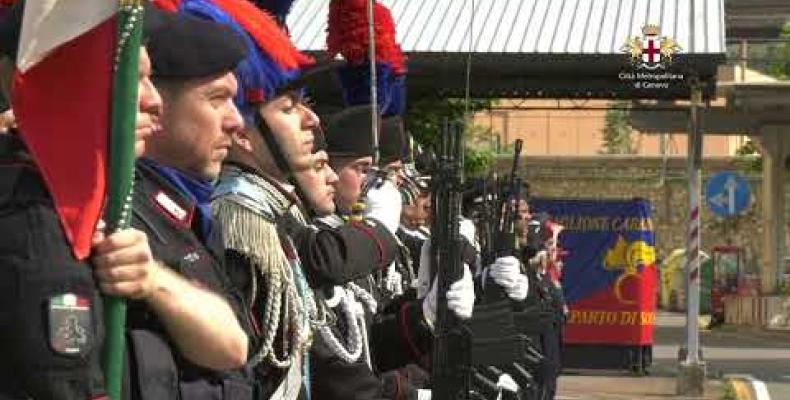 Alla Caserma "Vittorio Veneto" di Sturla la cerimonia per il 208° della Fondazione dell'Arma dei Carabinieri