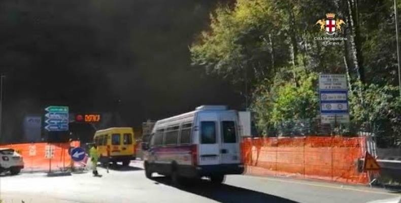 Tunnel delle Ferriere: la situazione nelle prime ore di senso unico differenziato