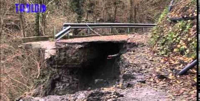 Prima riapertura della SP 51 a Livellato dopo l'alluvione