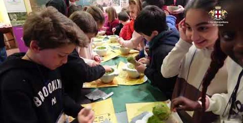 A lezione di pesto fin da piccoli