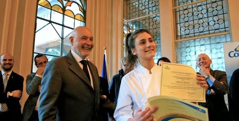 Consegna dei diplomi ai nuovi cuochi di bordo del corso ITS dell'Accademia Ospitalità Italiana Crociere