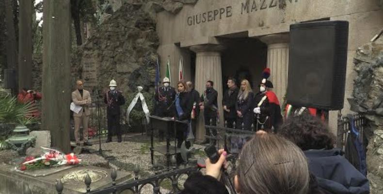 La commemorazione per i 150 anni della morte di Mazzini