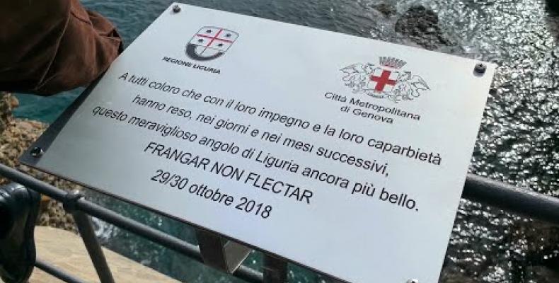 SP 227 "Frangar non Flectar, una targa per ricordare la mareggiata