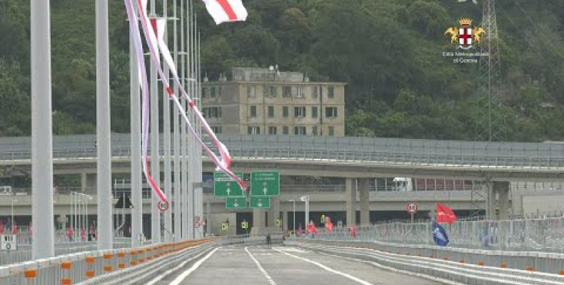 3 Agosto 2020: i consiglieri metropolitani salutano il nuovo ponte Genova San Giorgio