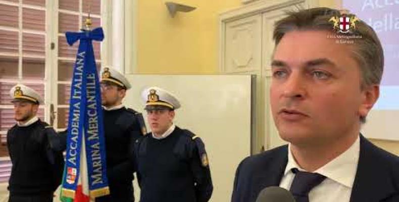 Visita del Viceministro Rixi all'Accademia della Marina Mercantile di Genova