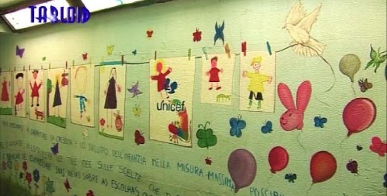 Inaugurazione del sottopasso di Piazza Corvetto dedicato ai diritti dei bambini
