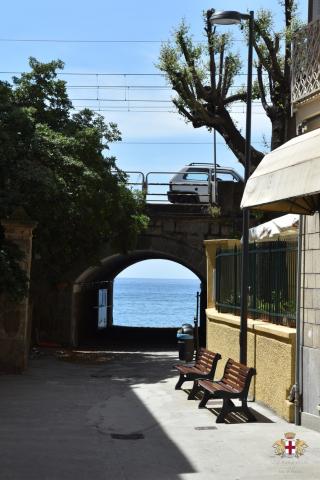 Lavagna, frazione Cavi Borgo, accesso alla spiaggia