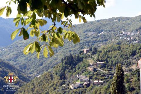 Lorsica, veduta chiesa e castello