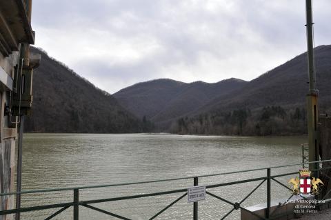 Diga lago Del Valnoci, veduta