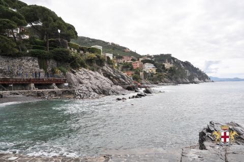 Zoagli, passeggiata a mare, vista