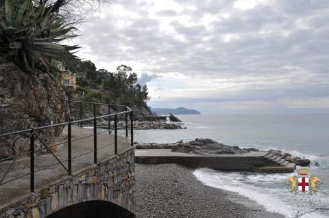 Zoagli, passeggiata a mare lato ponente