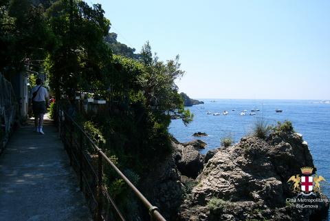 Punta Chiappa, panorama e promenade