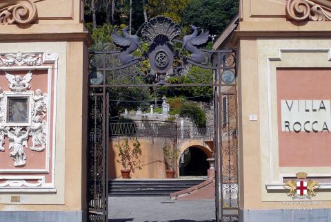 Chiavari, ingresso Parco Villa Rocca