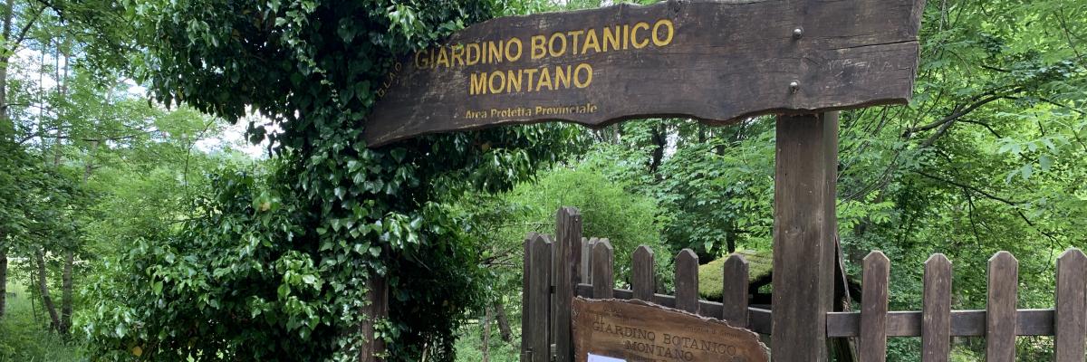 L'ingresso del giardino botanico di Pratorondanino