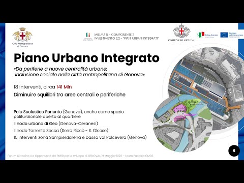 Presentati i nuovi progetti PNRR per la nuova Genova Metropolitana
