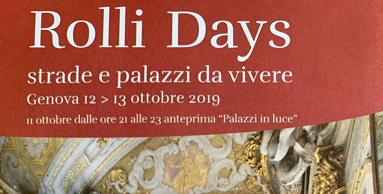 Locandina Rolli Days 2019. Locandina Rolli Days 2019